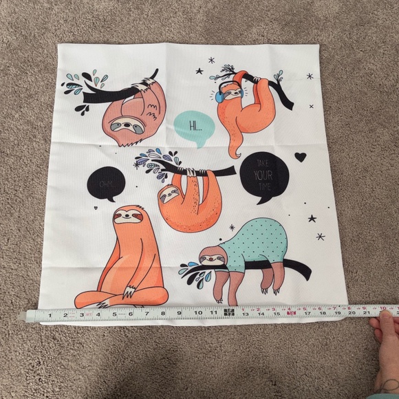 Kid's Sloth Pillow Cover - Picture 4 of 6